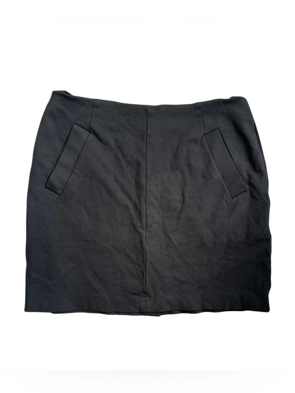 Lands End Black Mini Skirt